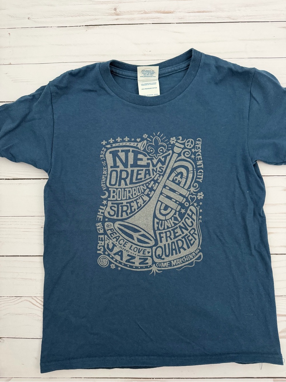 Graphic New Orleans Blue Kids' Tee